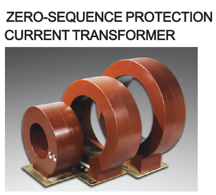 Zero-sequence protection current transformer.